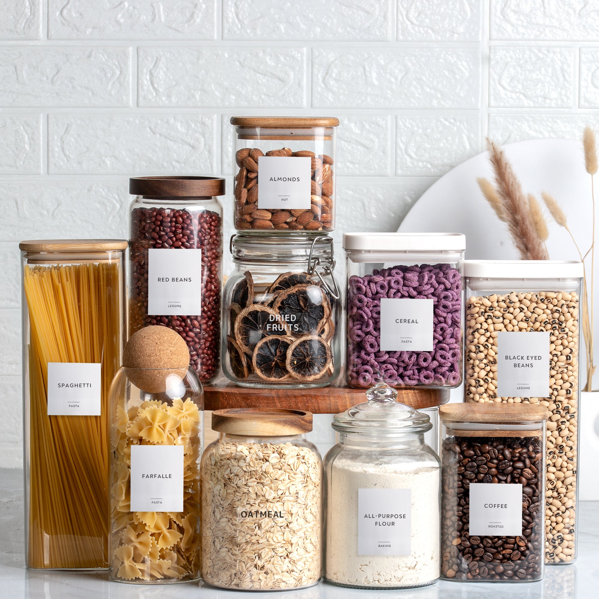 White Pantry Labels