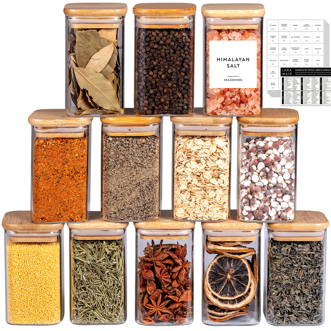 Square Spice Jars – Laramaid