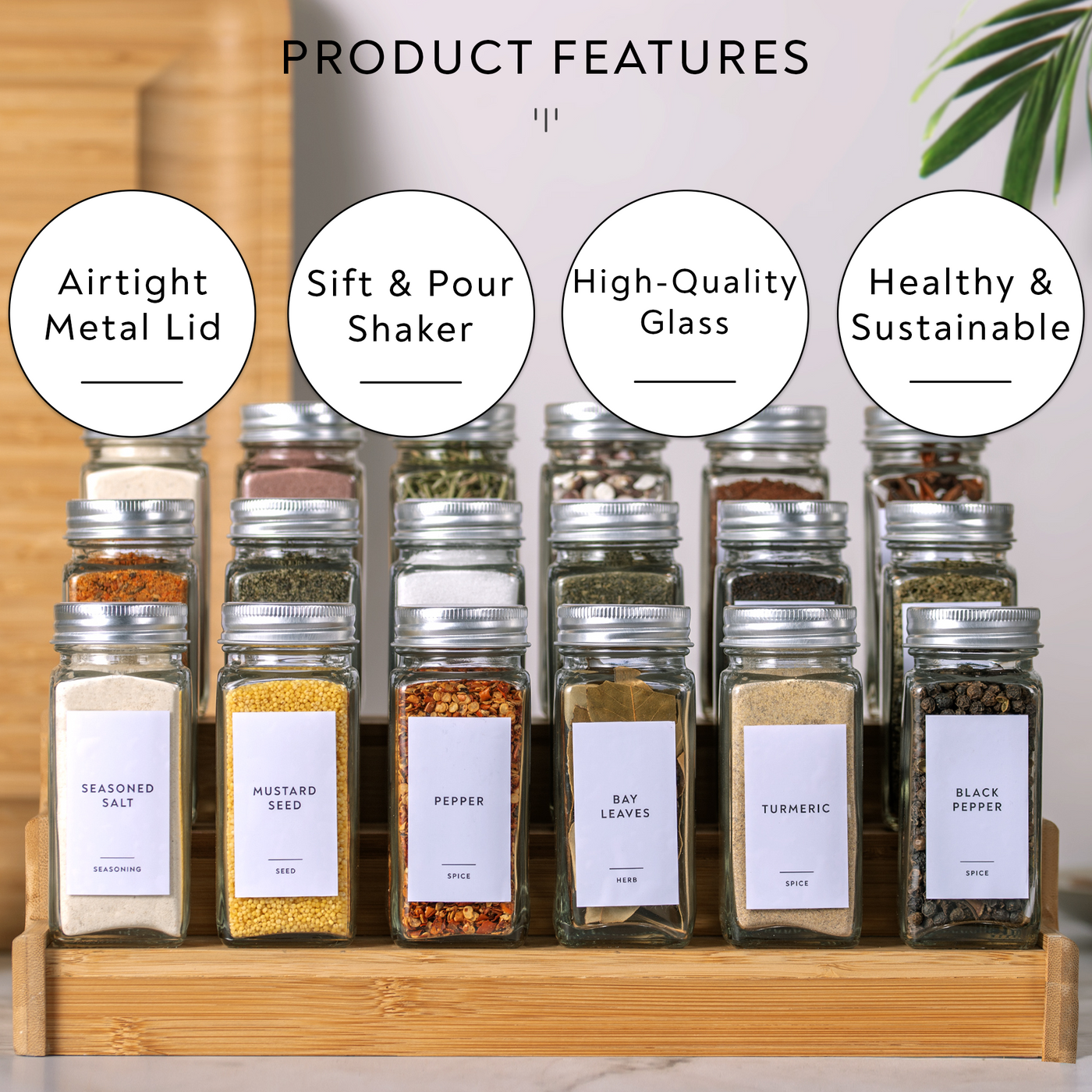 4oz Metal Spice Jars