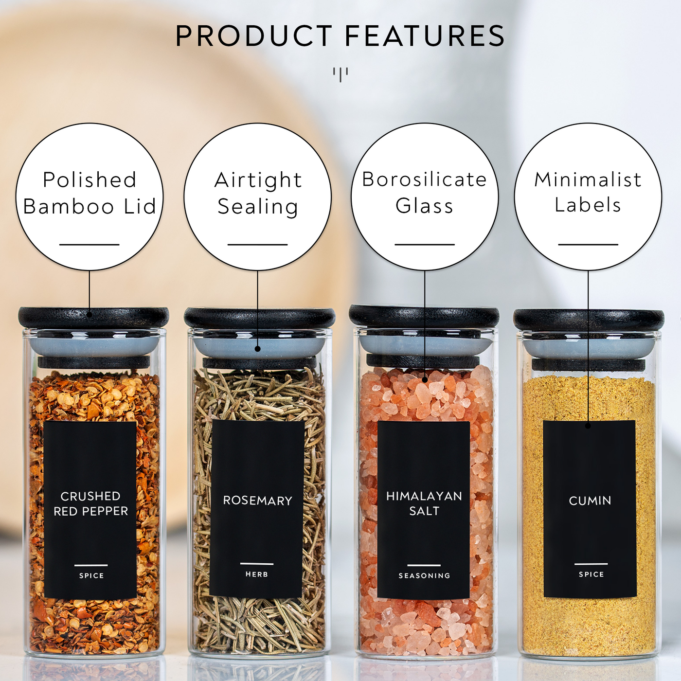 120ml Glass Spice Seasoning Jar with Bamboo Lid 4oz Glass Storage Jar -  China 120ml Glass Jar, Glass Spice Jar