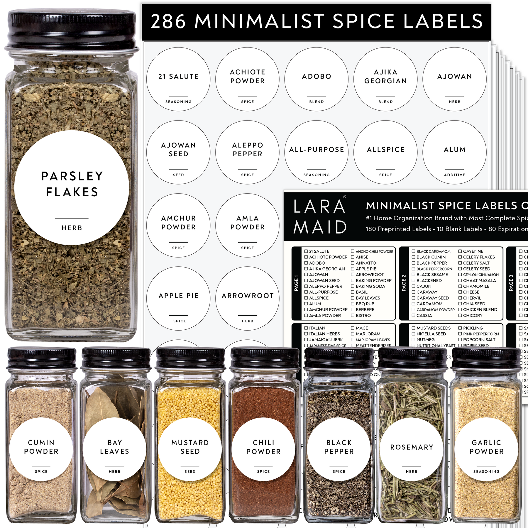 Round Spice Labels