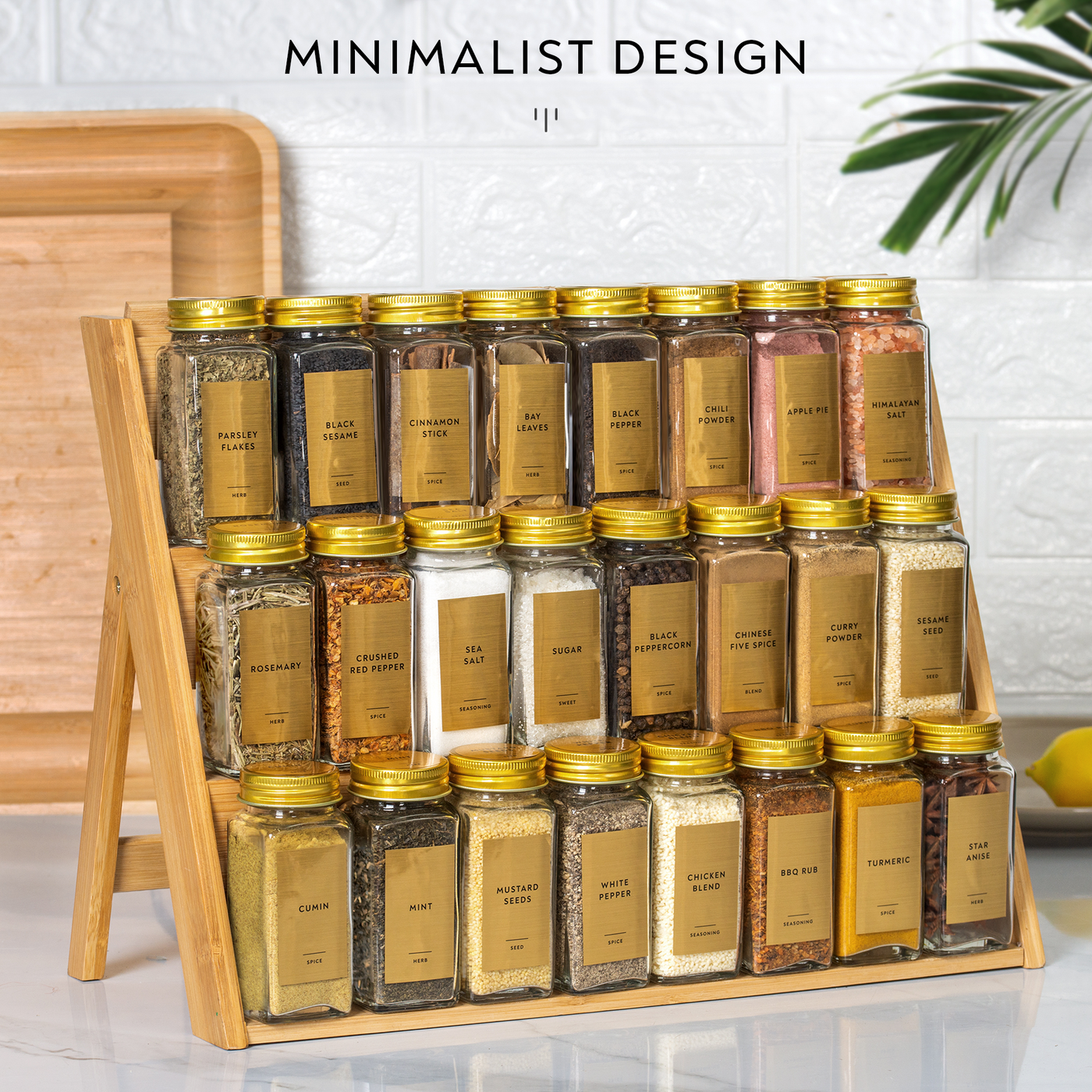 GMISUN 4 oz Glass Jars with Lids, Glass Spice Jars with Labels